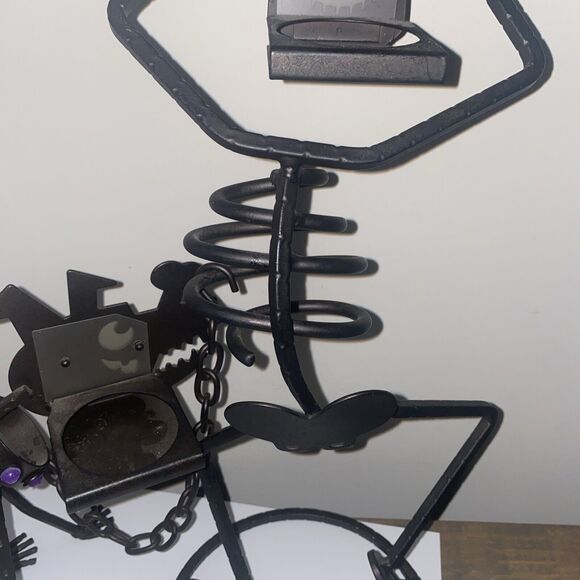 PartyLite Halloween Skeleton Mr. Bones & Dog Sticks Tea Lite Candle Holders - Picture 8 of 9